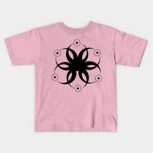 sacred moon geometry Kids T-Shirt